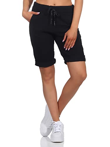 Kurze Damen Sommerhose Chino Shorts (as3, Numeric, Numeric_42, Numeric_44, Regular, Regular, Schwarz) von Sockenhimmel