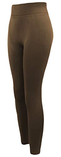 Sockenhimmel 2x High Waist Leggings Damen blickdichte Thermoleggings Winter - Sport - Leggings (Taupe/Schwarz, 38-40) von Sockenhimmel