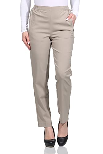 Sockenhimmel Damen Basic Schlupfhose Classic Freizeithose leichte Stretchhose (19, Natur) von Sockenhimmel