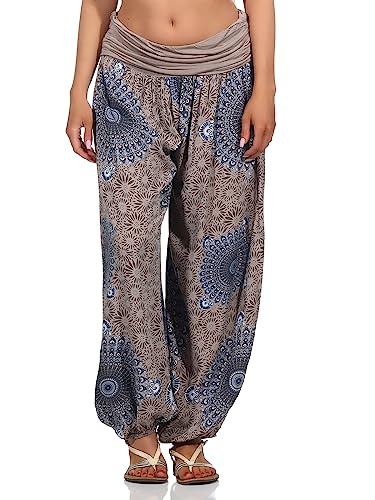 Sockenhimmel Damen Sommerhosen Pluderhose leichte Haremshose (as3, Numeric, Numeric_36, Numeric_40, Regular, Regular, Beige) von Sockenhimmel