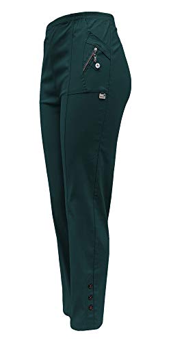 Sockenhimmel Damenhose leichte Thermohose Hose für milde Wintertage Schlupfhose Outdoor Funktionshose Innenfutter aus Mikrofleece (38-40, Petrol) von Sockenhimmel