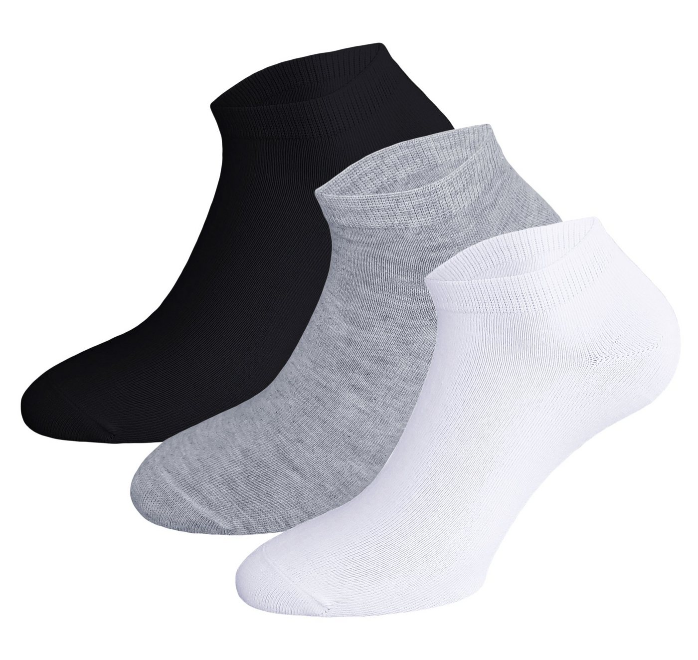 Sockenhimmel Freizeitsocken Sneaker Socken für Damen leichte Sportsocken Basic Sommersocken (15 Paar) maschinengekettelte Naht (sehr flach) von Sockenhimmel