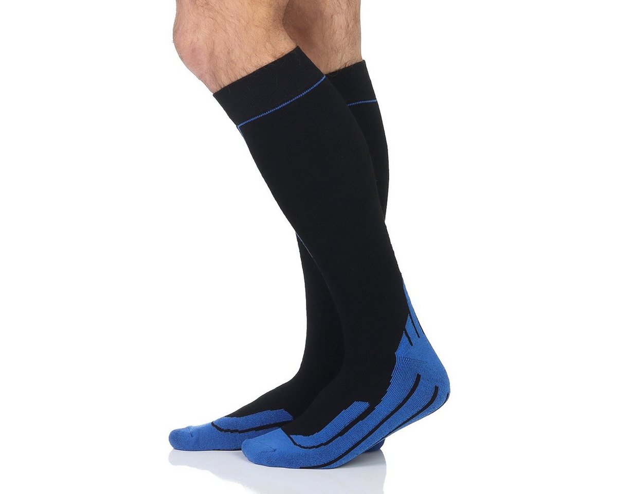 Sockenhimmel Skisocken 4er Pack Herren Thermo- Kniestrümpfe warme Socken Funktionsstrümpfe Vollfrottee, Gepolstert von Sockenhimmel