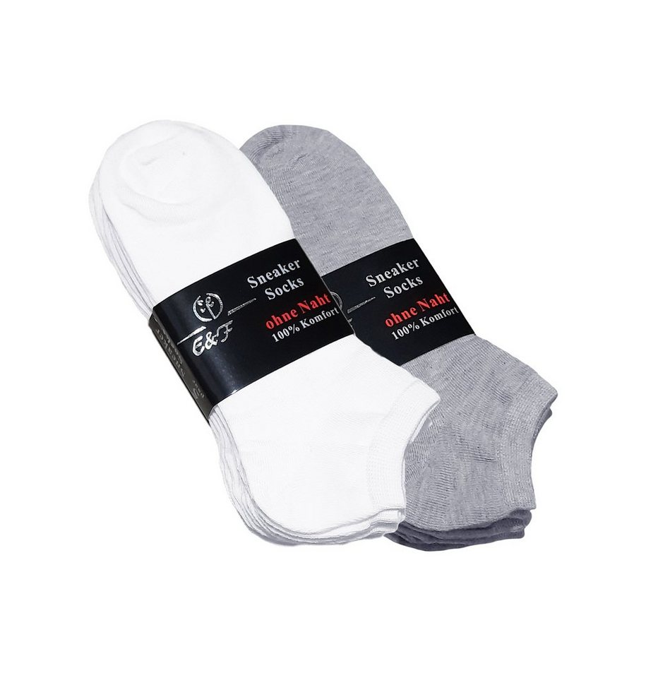 Sockenhimmel Sneakersocken Socken für Damen leichte Sommersocken kurze Sportsocken in Basic Farben (10 Paar) maschinengekettelte Naht (sehr flach) von Sockenhimmel