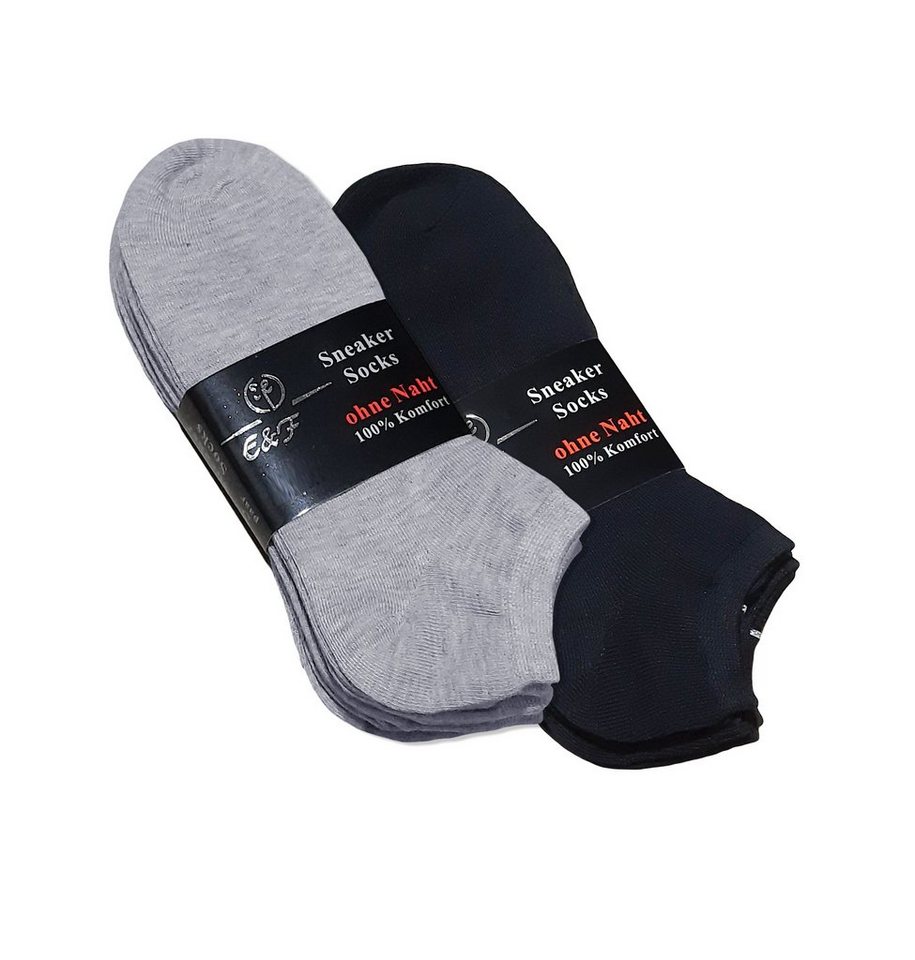 Sockenhimmel Sneakersocken Socken für Damen leichte Sommersocken kurze Sportsocken in Basic Farben (10 Paar) maschinengekettelte Naht (sehr flach) von Sockenhimmel