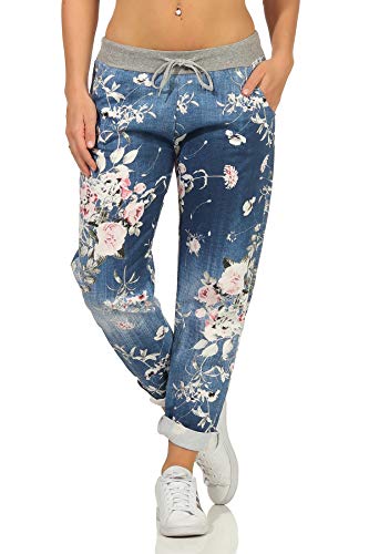 Sockenhimmel Sweathose Damen Jogpants Sport Freizeithose leichte Jogginghose Damenhose Jogger Jeans Optik (36-38, Jeans/dunkelblau) von Sockenhimmel