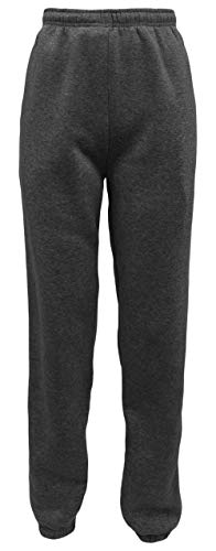 Sockenhimmel Sweatpant Jogginghose Sporthose Damen Thermofleece gefüttert Uni Damenhose Gummibund (36-38, dunkelgrau/meliert) von Sockenhimmel