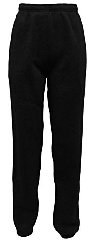 Sockenhimmel Sweatpant Jogginghose Sporthose Damen Thermofleece gefüttert Uni Damenhose Gummibund (38-40, schwarz/Uni) von Sockenhimmel