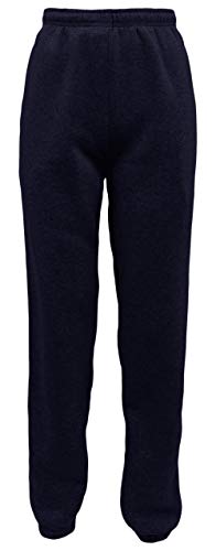 Sockenhimmel Sweatpant Jogginghose Sporthose Damen Thermofleece gefüttert Uni Damenhose Gummibund (40-42, dunkelblau/meliert) von Sockenhimmel