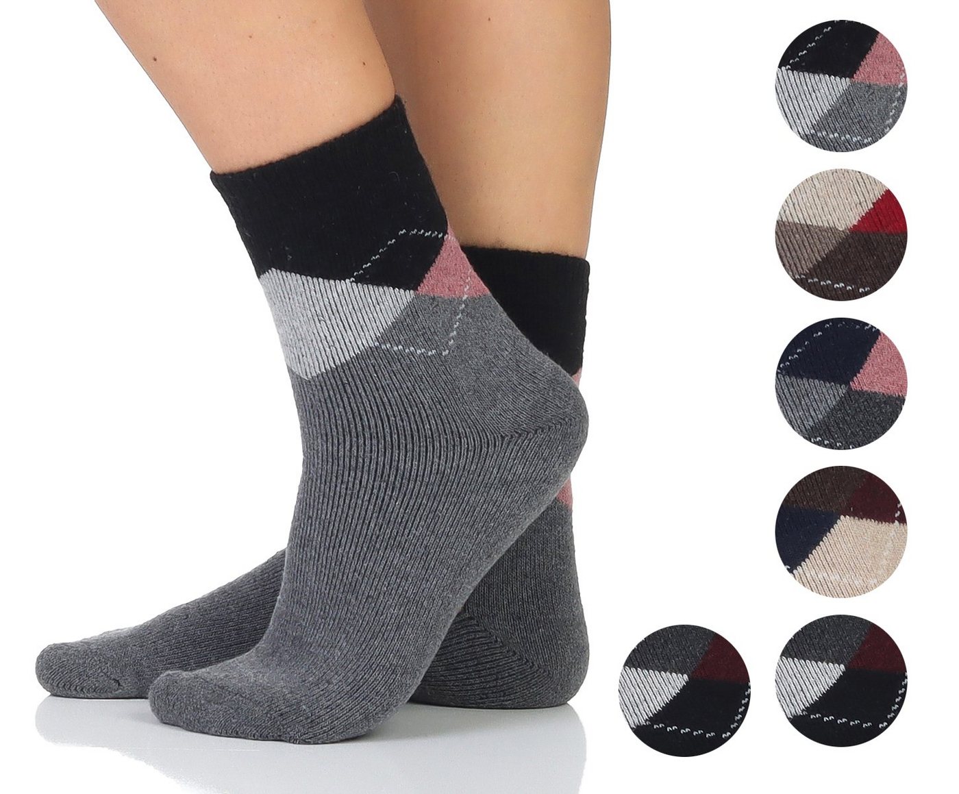 Sockenhimmel Thermosocken 6er Pack Damen Socken mit Wollanteil Wintersocken Wärmend - Klimaregulierend von Sockenhimmel