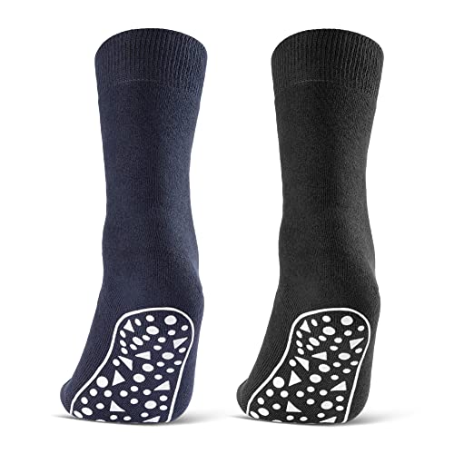 2 | 4 | 6 Paar ABS Socken Damen Herren Anti Rutsch Socken Stoppersocken 21395 WP (2 Paar 43-46) von sockenkauf24