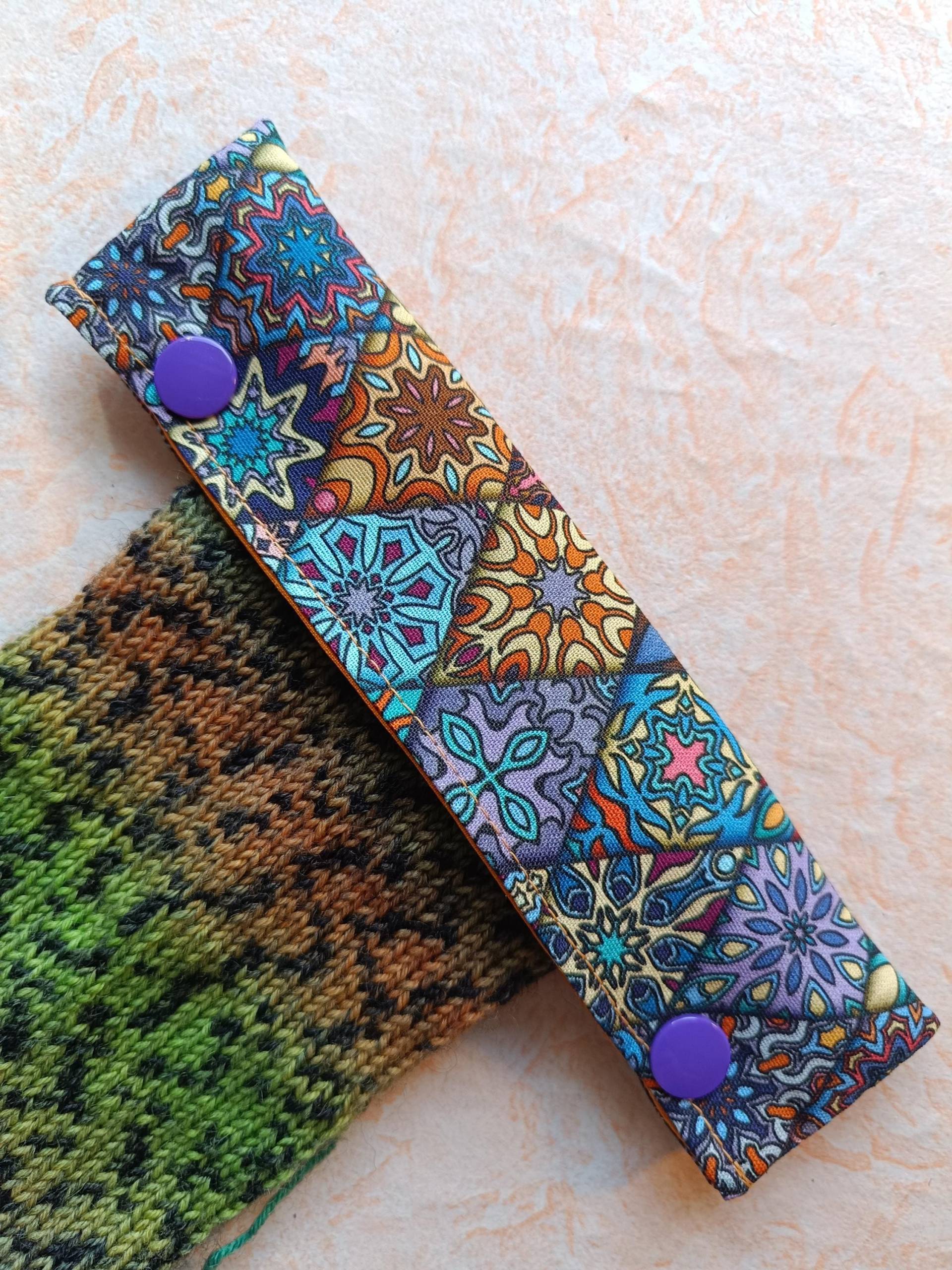 Nadelsafe, Nadelspiel Garage, Safe, Nadeltasche Für 15cm Lange Nadeln, Rundstricknadel-Safe, Kaleidoskop von Sockenstricksucht1