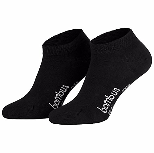 Sockenversandhandel.de 12 Paar Bambus Sneakersocken- (Schwarz, 39-42) von Sockenversandhandel.de