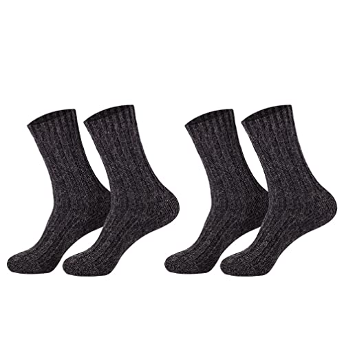 Sockenversandhandel.de Wintersocken Wollsocken 2 Paar 43-46 anthra von Sockenversandhandel.de