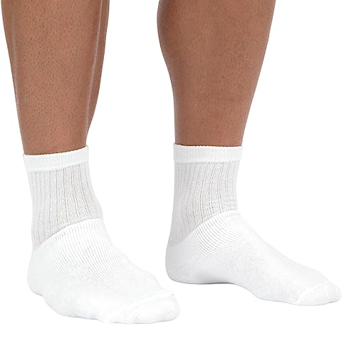 10 Paar Tennissocken sportsocken Arztsocken Herrensocken Damensocken Golfsocken Federballsocken Kindersocken Weiss Damen Herren Kinder ohne Gummi 80 Baumwolle 47-49 von Sockenversandhandel