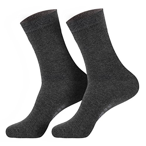 Sockenversandhandel 6 Paar Damen Komfort-Socken anthrazit 39-42 von Sockenversandhandel