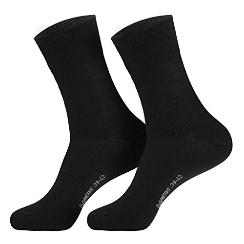 6 Paar Damen Socken schwarz 35-38 von Sockenversandhandel