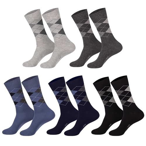 Jeanssocken (10 Paar) Herrensocken I Jungensocken I Freizeitsocken i Anzugsocken I Socken I Baumwolle I Farbig I Bunte Strümpfe 39-42 (6535) von Sockenversandhandel