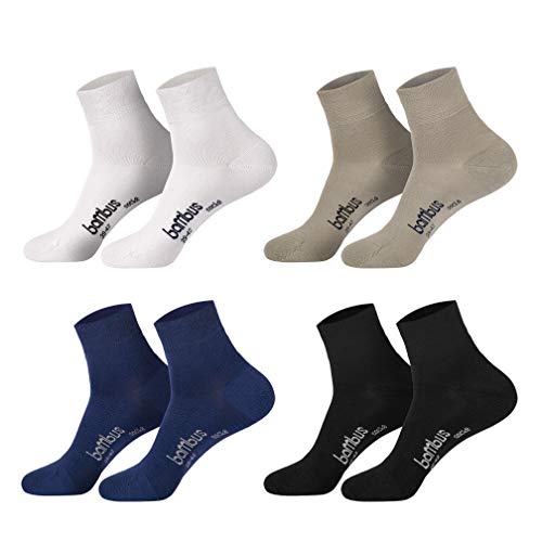 Sockenversandhandel Kurzschaft-Socken (6 Paar) aus Viskose aus Bambuszellstoff Antigeruch I Herren Damen Kinder I Hautfreundlich 35-38 beige von Sockenversandhandel
