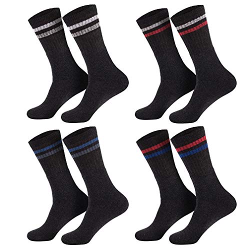 Sockenversandhandel Tennissocken (8 Paar) / Herren/Damen/Sportsocken/Freizeitsocken (39-42, 43-46) /Tennissocken/Baumwolle 43-46 / Anthra-Ringel von Sockenversandhandel