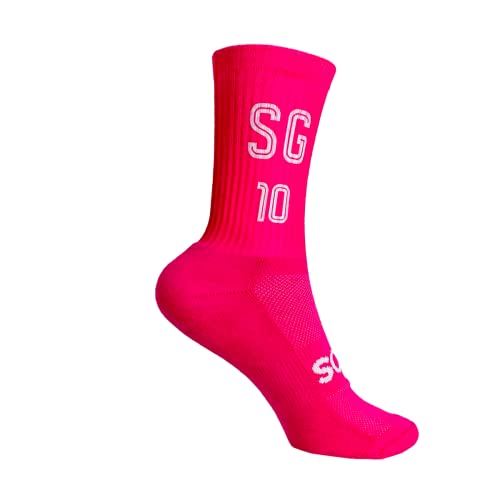 Sockr Personalisierte Socken ORIGINAL PINK (as3, alpha, numeric_38, numeric_43, Weiße Schrift/Schwarze Schrift, Gr. 38-43) von Sockr