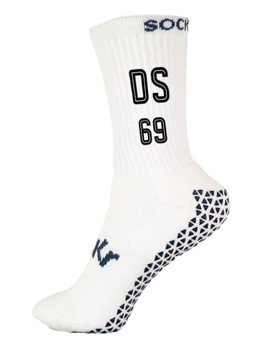 Sockr Personalisierte Socken TRAD PREMIUM as3, alpha, numeric_39, numeric_42, Schwarze Schrift, M (39-42) von Sockr