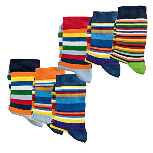 kinder Socken,6Pack,31/34,Ringel von Socks 4 Fun