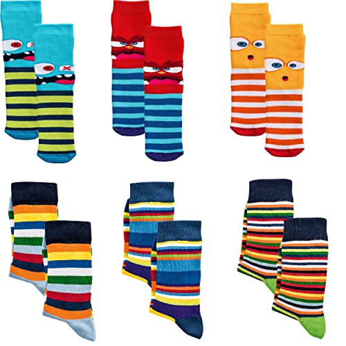 Kinder Socken 6 Paar 35-38, Mehrfarbig1 von Socks 4 Fun