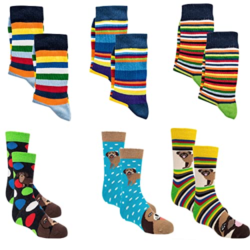 Kinder Socken 6 Paar 35-38, Mehrfarbig4 von Socks 4 Fun