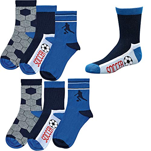 Kinder Socken 6 Paar Jungen oder Mädchen,Schadstoffgeprüfte Textilien nach Öko-Tex Standard 100 (27-30, Soccer) von Socks 4 Fun