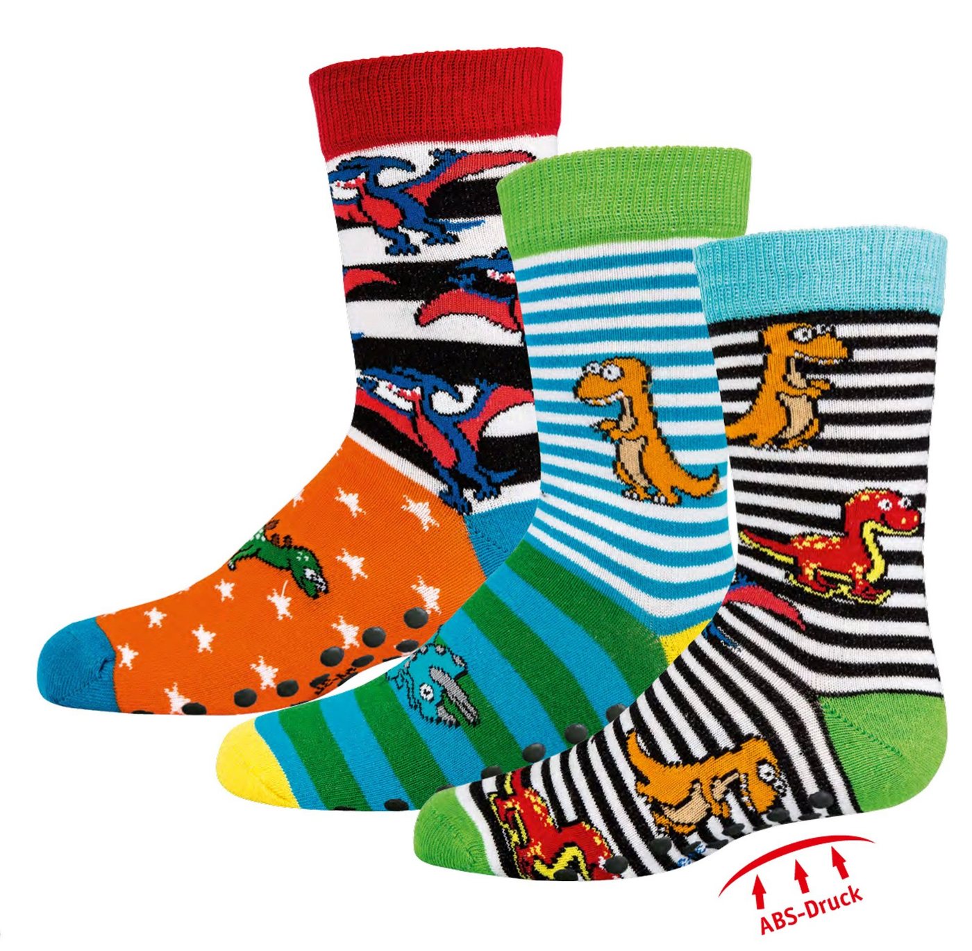 Socks 4 Fun ABS-Socken Socks 4 Fun Kindersocken Vollfrottee & ABS im 3er Pack (3-Paar, 3 Paar) von Socks 4 Fun