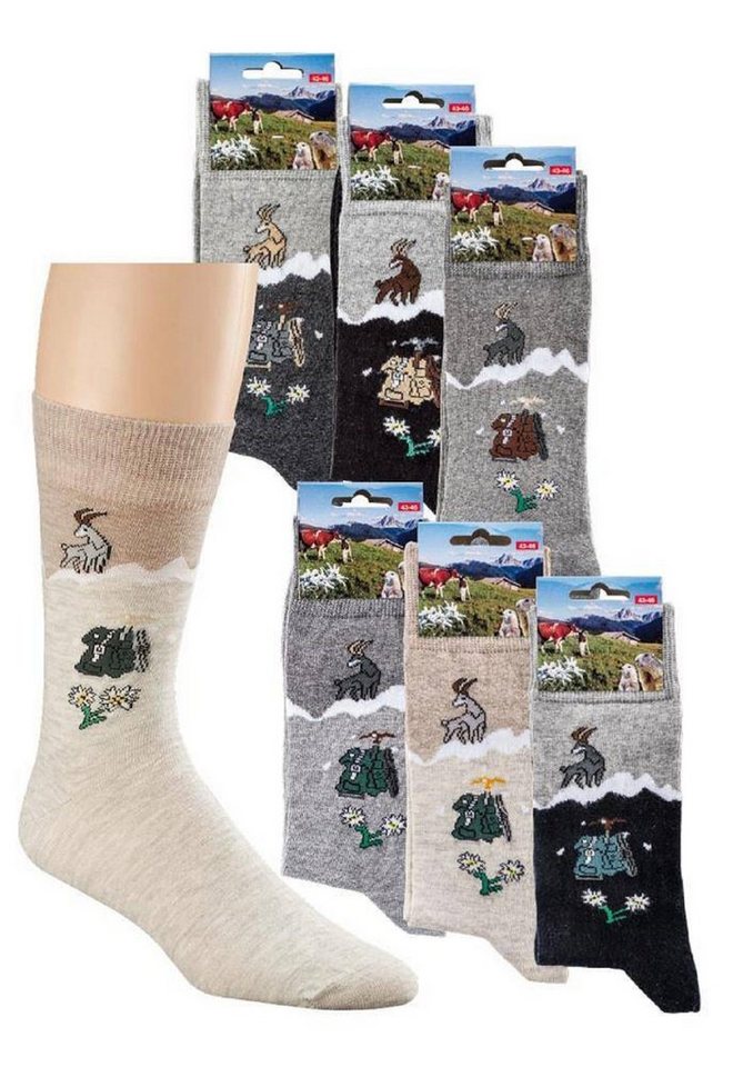Socks 4 Fun Freizeitsocken Socken Motiv Rucksack (1-Paar) von Socks 4 Fun