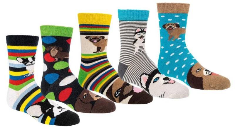 Socks 4 Fun Freizeitsocken Socks 4 Fun 3189 lustige Hunde 3-er Bündel (3 Paar, 1-Paar, 3 Paar) von Socks 4 Fun