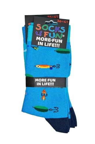 Socks 4 Fun Motivsocken Angler 2er Bündel (as3, numeric, numeric_42, numeric_47, regular, regular) von Socks 4 Fun