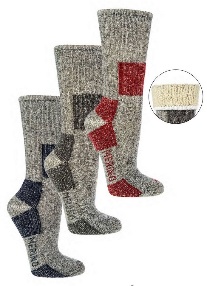 Socks 4 Fun Wandersocken Trekking Wandersocken 85% Merinowolle 1 Paar (1-Paar, 1 Paar) von Socks 4 Fun