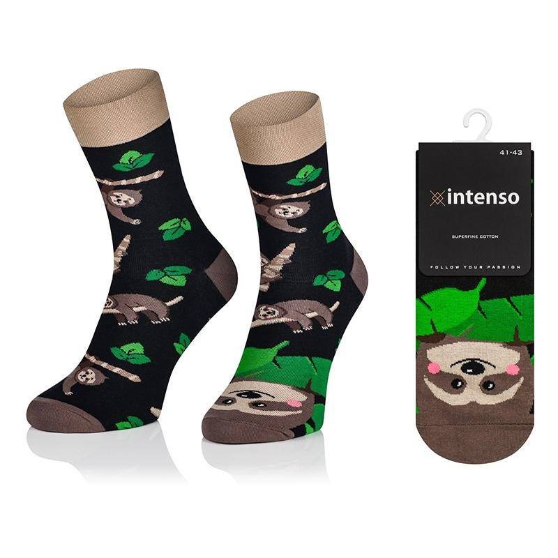 Faultier Happy Sloths Unisex Socken, Lustige Verrückte Bunte Geschenkidee, Perfektes Geschenk, Mismatched von SocksWorld001