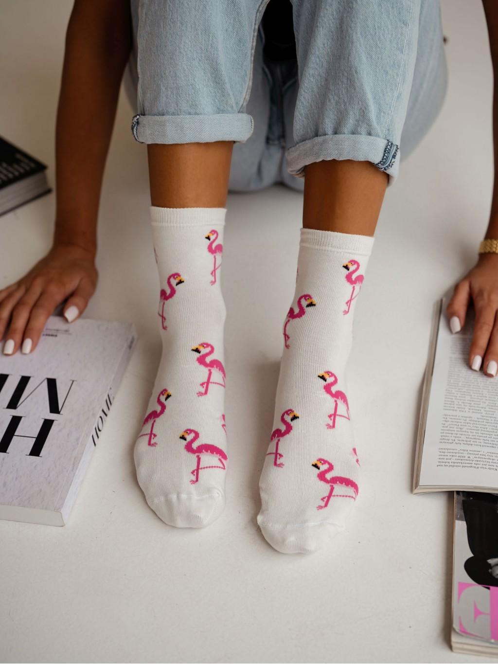 Flamingo Vogel Frauen Socken, Lustige Verrückte Bunte Geschenkidee, Perfektes Geschenk, Mismatched von SocksWorld001