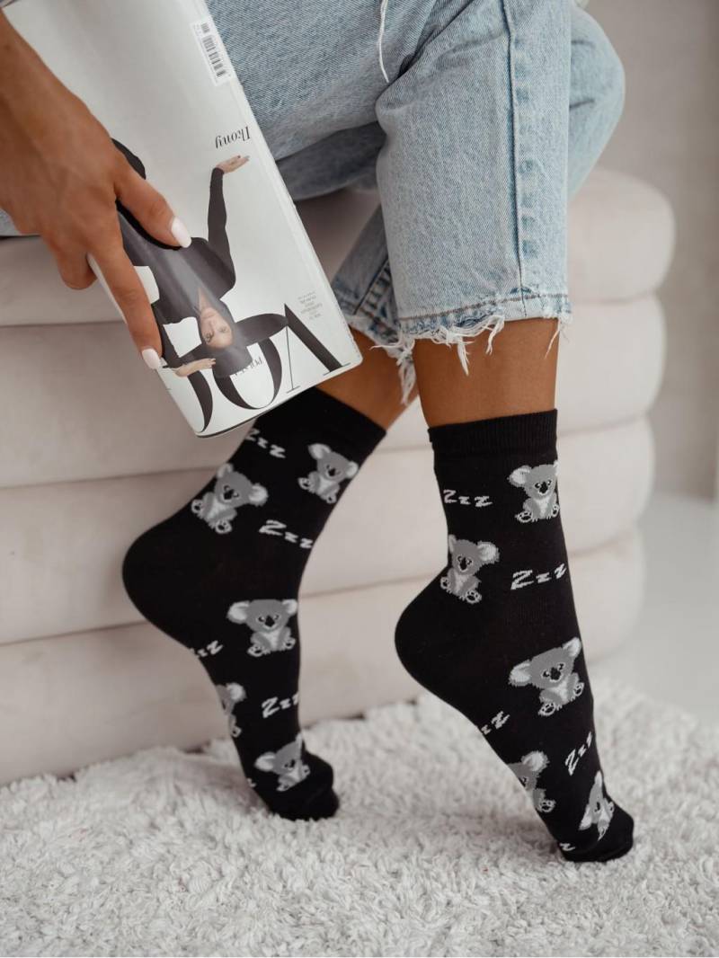 Schläfriger Koala Bär Frauen Socken, Lustige Verrückte Bunte Geschenkidee, Perfektes Geschenk, Mismatched von SocksWorld001