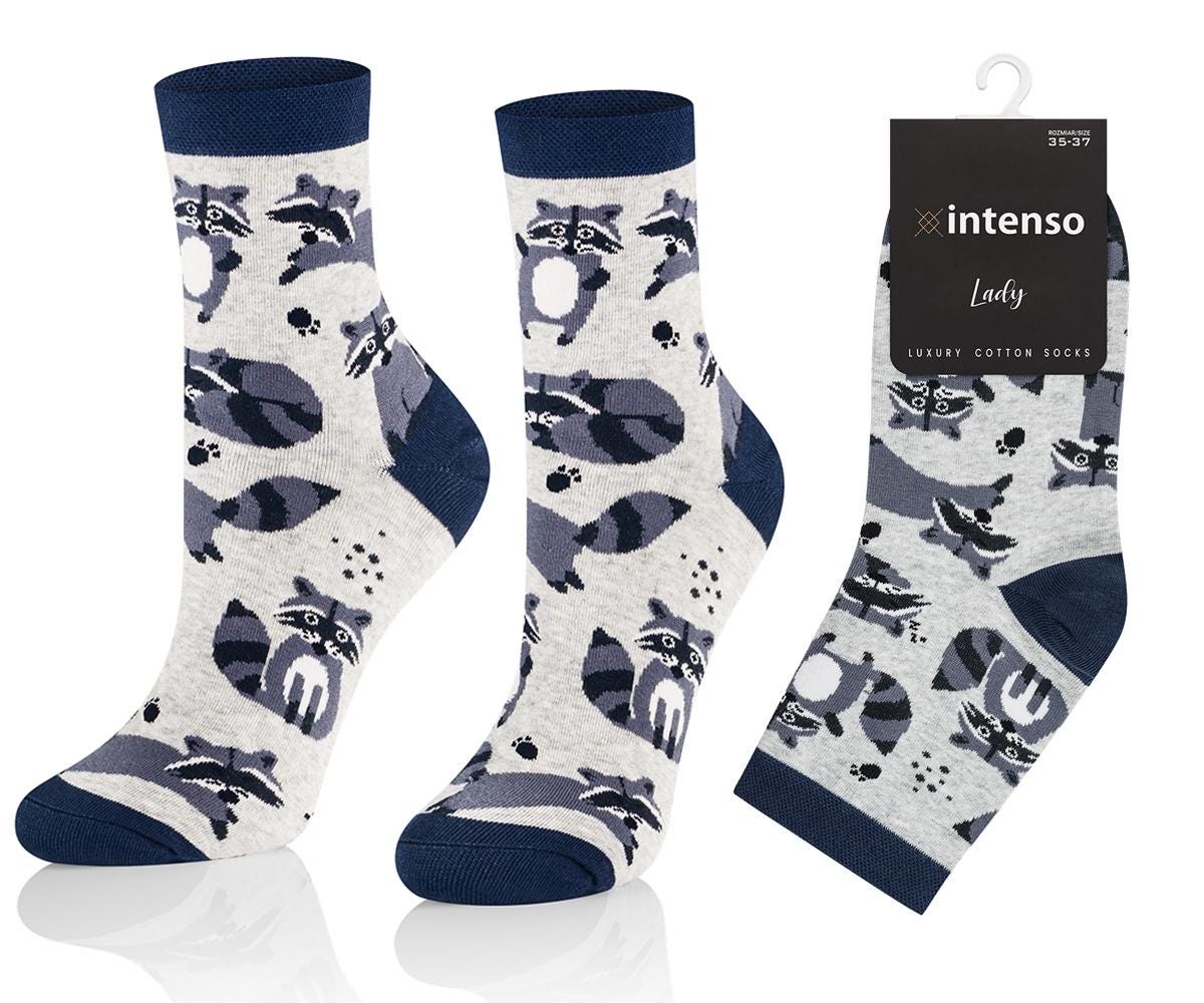 Waschbär Glückliche Unisex Socken, Lustige Verrückte Bunte Geschenkidee, Perfektes Geschenk, Mismatched von SocksWorld001