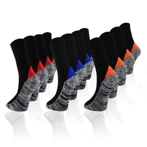Socksberg Arbeitssocken Herren Lang & Kurz (9-12 Paar) | Langlebige & Fusselfreie Anti Schweiß Socken | Work Socken | Warme Arbeitssocken Winter & Sommer | Arbeitsstrümpfe von Socksberg