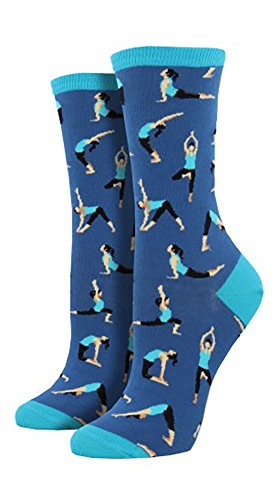 Socksmith Damen Yoga People Socken, Blau (Blueberry Blueberry), One Size von Socksmith