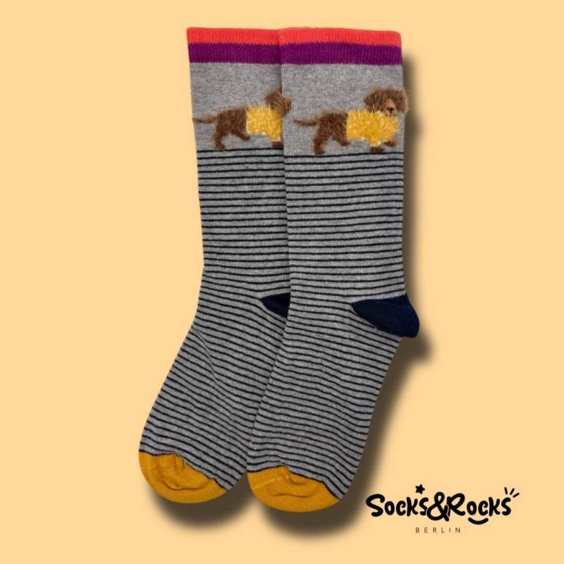Dackelsocken | Hunde Socken Geschenk Für Hundeliebhaber Tier Lustige Süße Söckchen Dackel Erschwingliche Geschenkidee von SocksundRocks