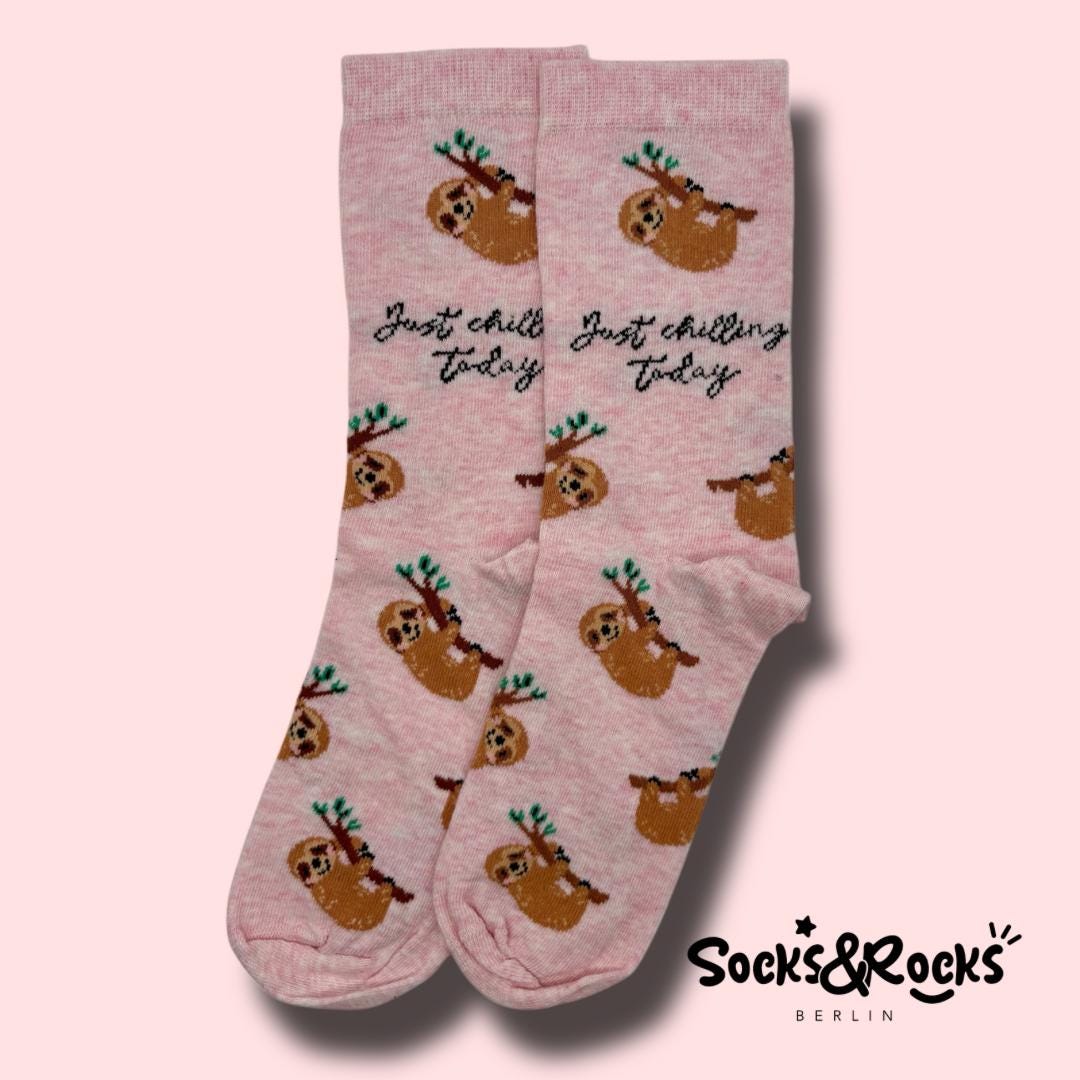 Faultier Socken | Lustige Tier Heute Einfach Nur Chillen Otter Geschenk Süße Tiersocken Frauensocken Erschwinglichen von SocksundRocks
