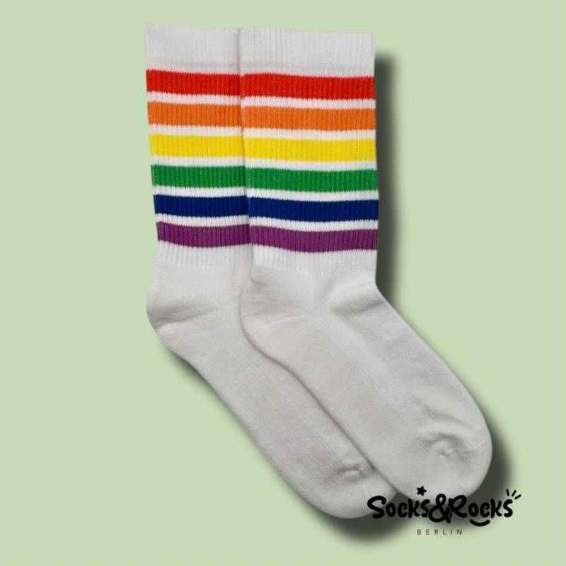Regenbogen Socken | Lgbtq Geschenk Für Lgbt Bunte Liebe Ist Pride Geschenkideen Unter 10 Euro von SocksundRocks