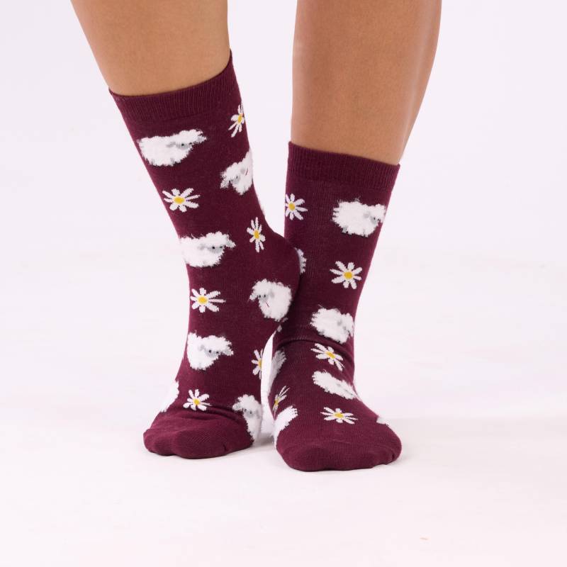 Schaf Socken | Niedliches Schafmuster Lustige Süße Bunte Socken| Themensocken Tier Weihnachtsgeschenk von SocksundRocks