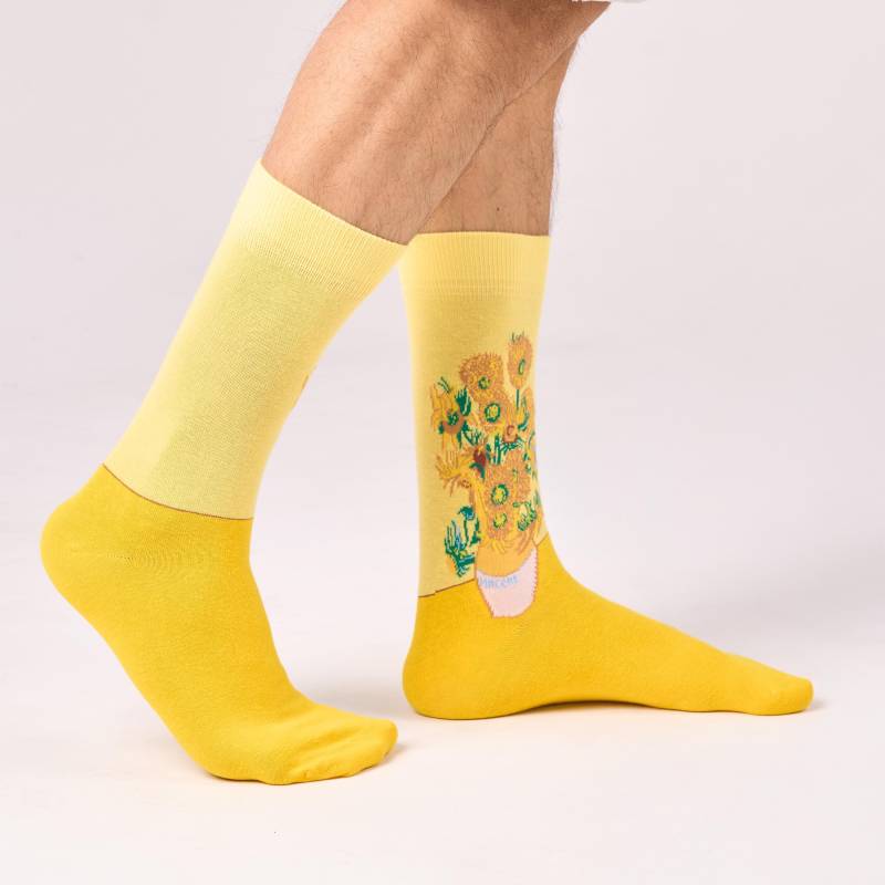 Socken | Berühmte Gemälde Lustige Unisex Meistersocken Kunst Geschenkidee Van Gogh Geschenk Sonnenblumen von SocksundRocks