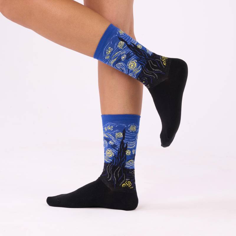 Socken | Berühmte Gemälde Lustige Unisex Meistersocken Kunst Geschenkidee Van Gogh Geschenk Sternenklare Nacht von SocksundRocks