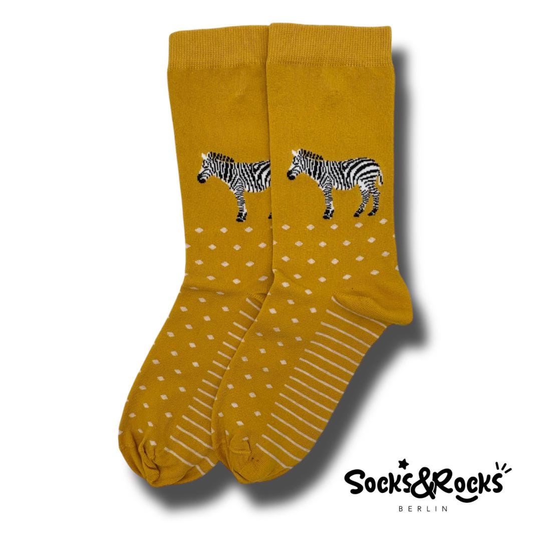 Zebra Socken | Damensocken Zebra-Druck Bunte Tier Zebramuster Geschenk Für Frauen Lustige Süße von SocksundRocks