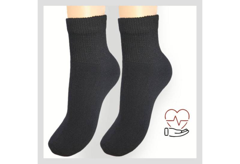 Sockswear Diabetikersocken Sneaker Kurzschaft oder Normalschaft Socken (3 Paar) extrem dehnfähiger Bund dicke Qualität kreislauffreundlich von Sockswear