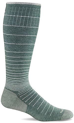 Sockwell Damen Circulator Moderate abgestufte Kompressionsstrümpfe, Wacholder mit Glitzer, Small-Medium von Sockwell
